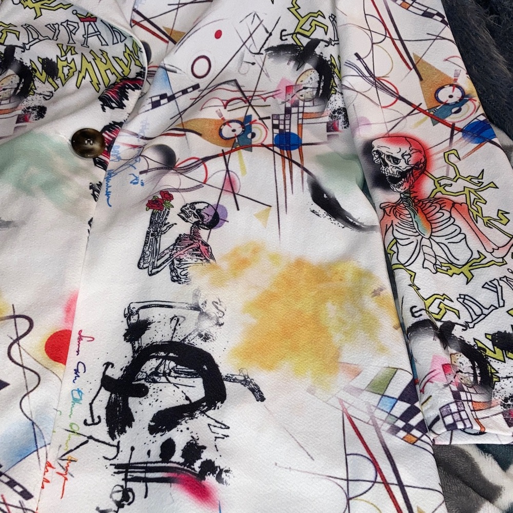 Colorful Abstract Women's Jacket - Picture 4 of 5